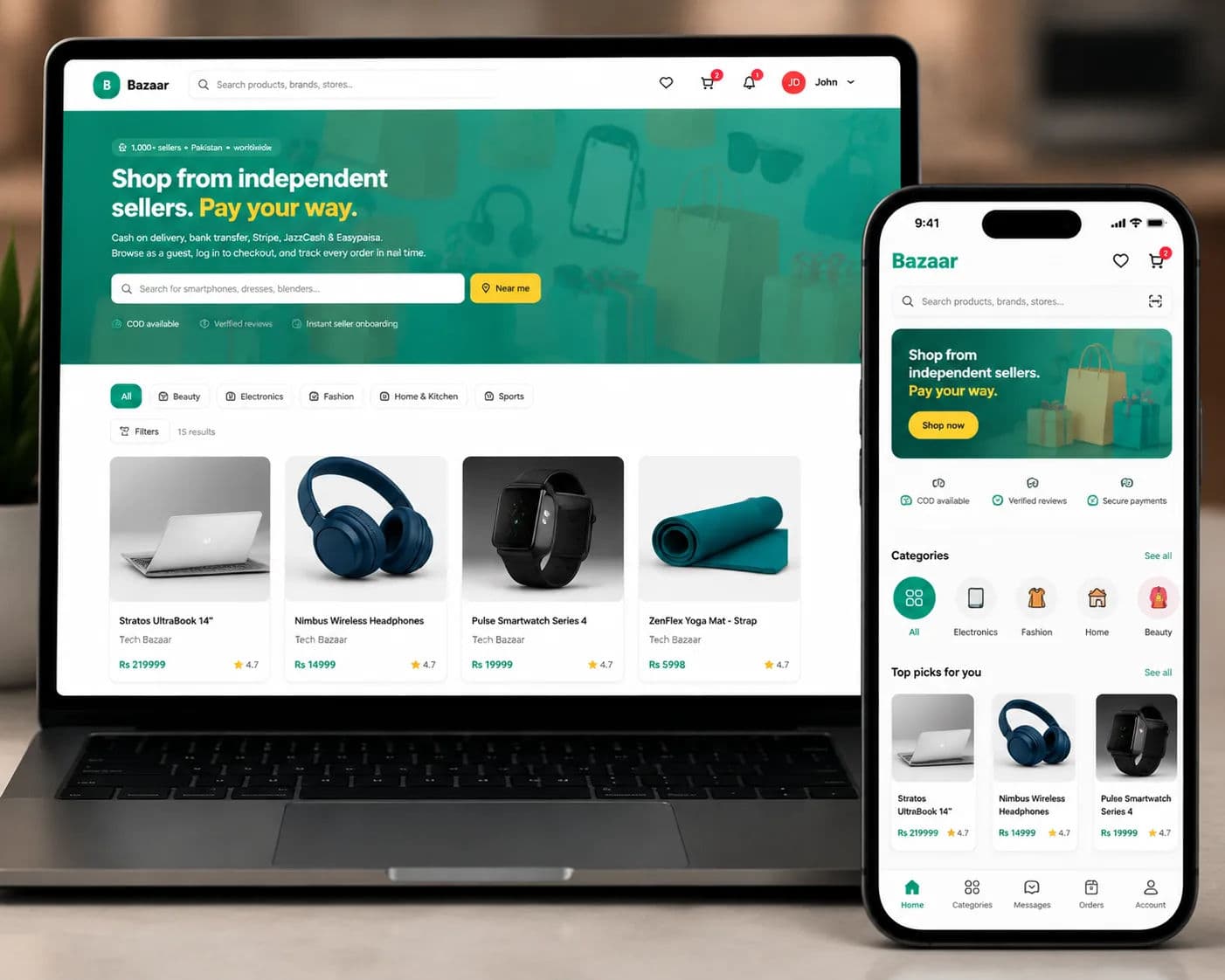 Bazaar - Multi-Vendor Marketplace Platform