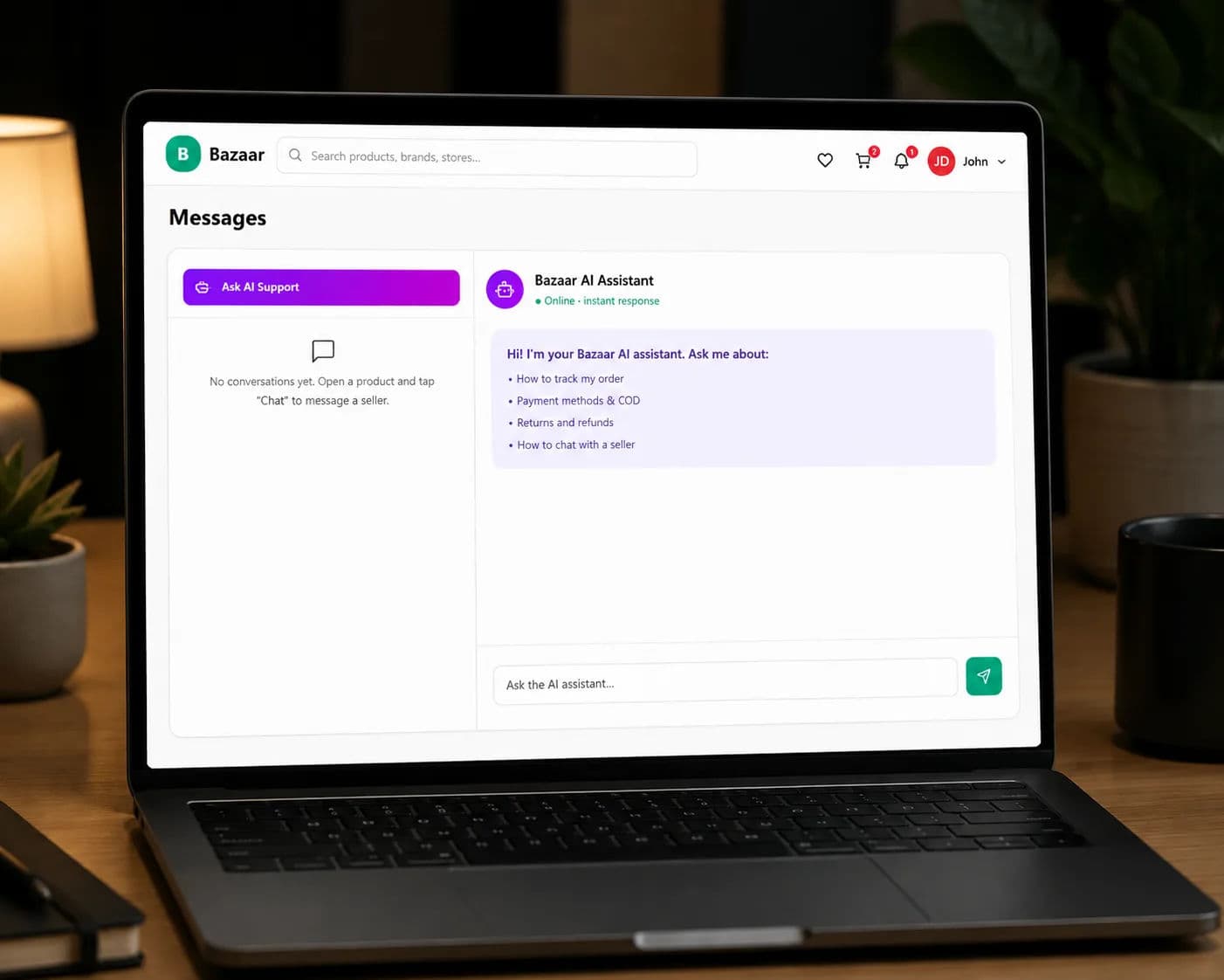 Bazaar - Multi-Vendor Marketplace Platform